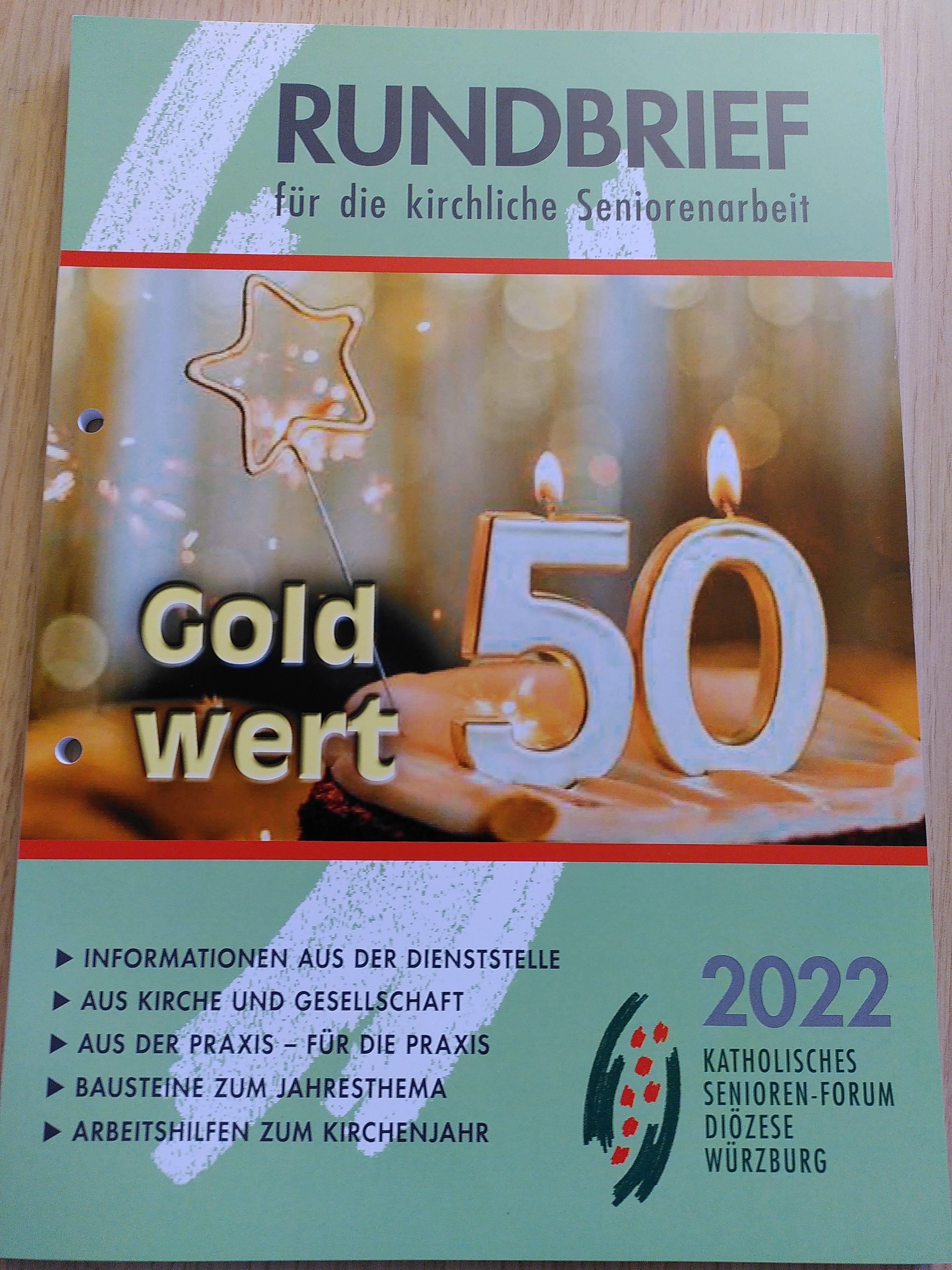 Rundbrief für die Seniorenarbeit Gold wert